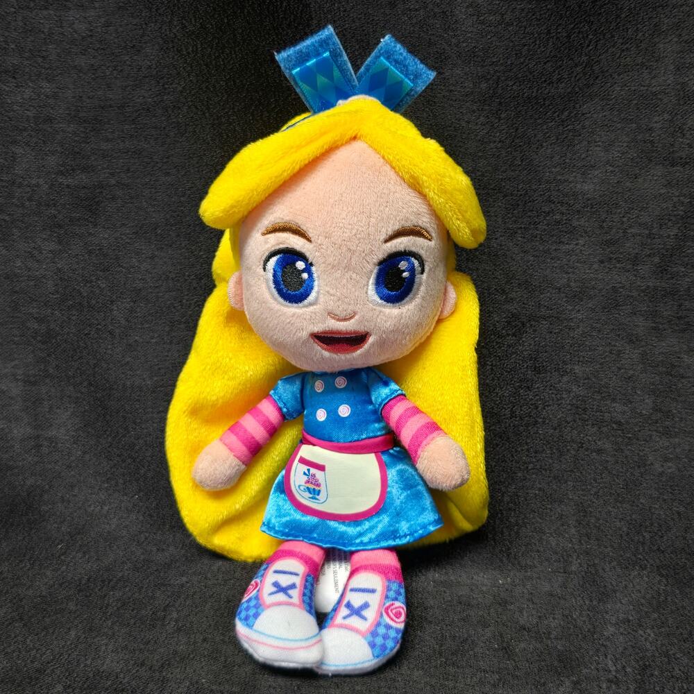 Disney Junior Alice’s Wonderland Bakery Alice Stuffed Plush Doll Animal 8" Toy